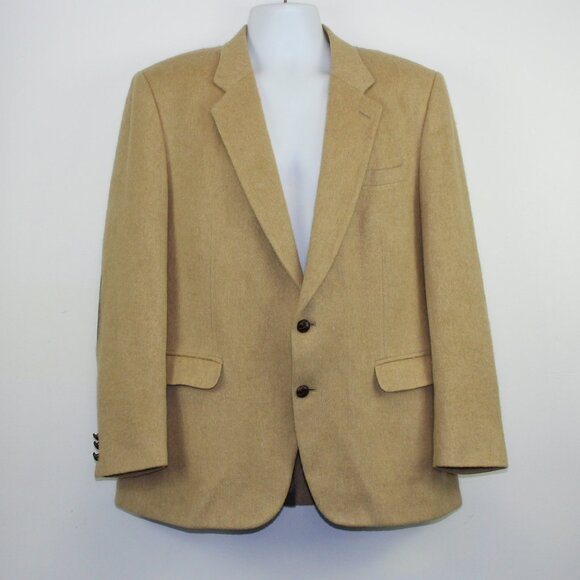 Vintage Camel Hair Blazer Suit Jacket (46 R) - Picture 1 of 11